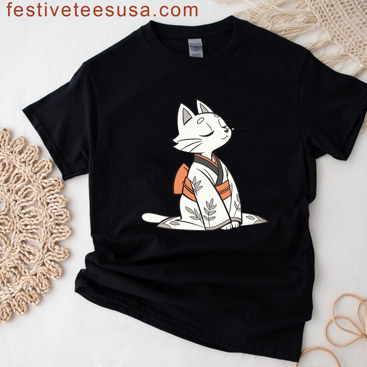 Cat Kimono T-shirt