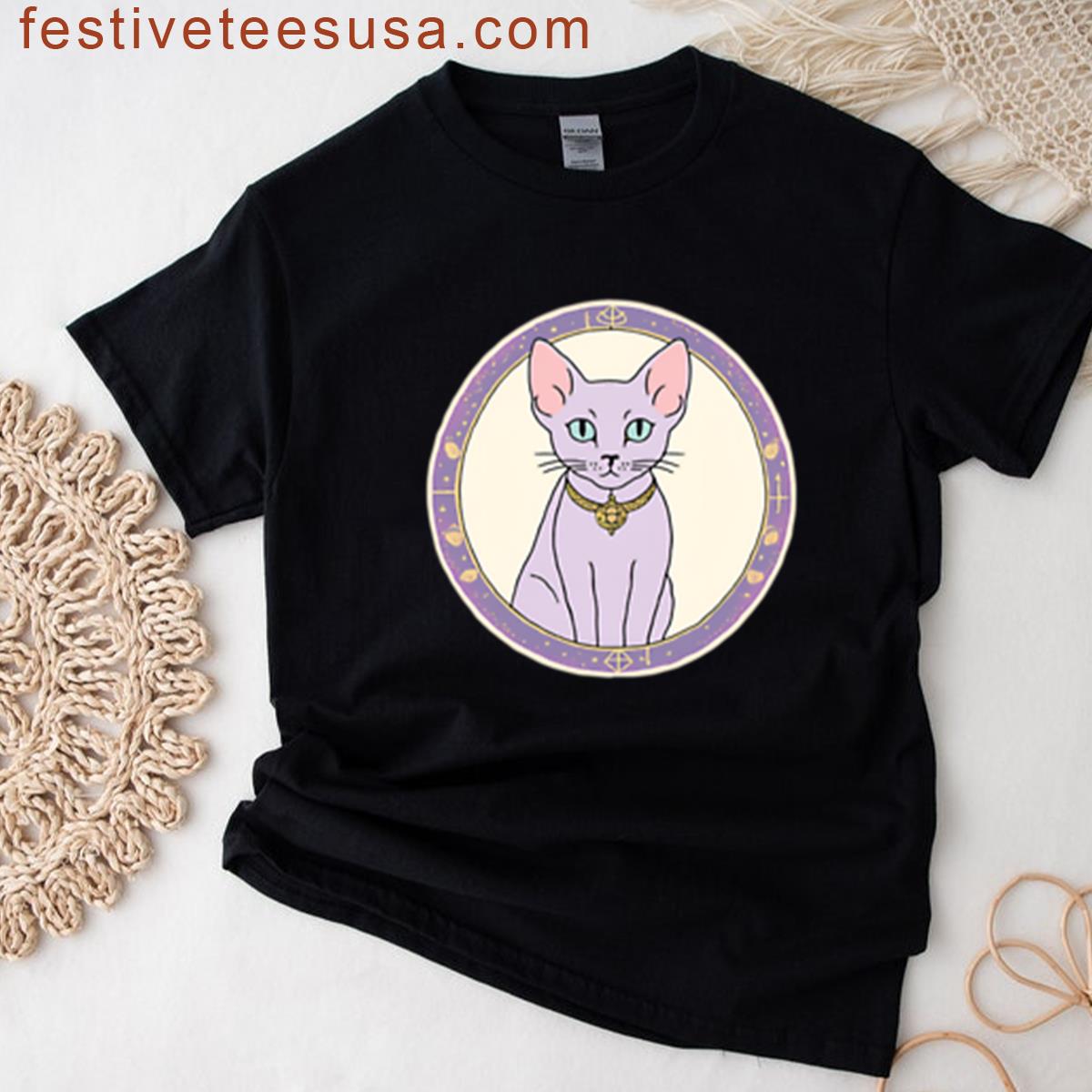 Hairless Cat Celestial T-shirt
