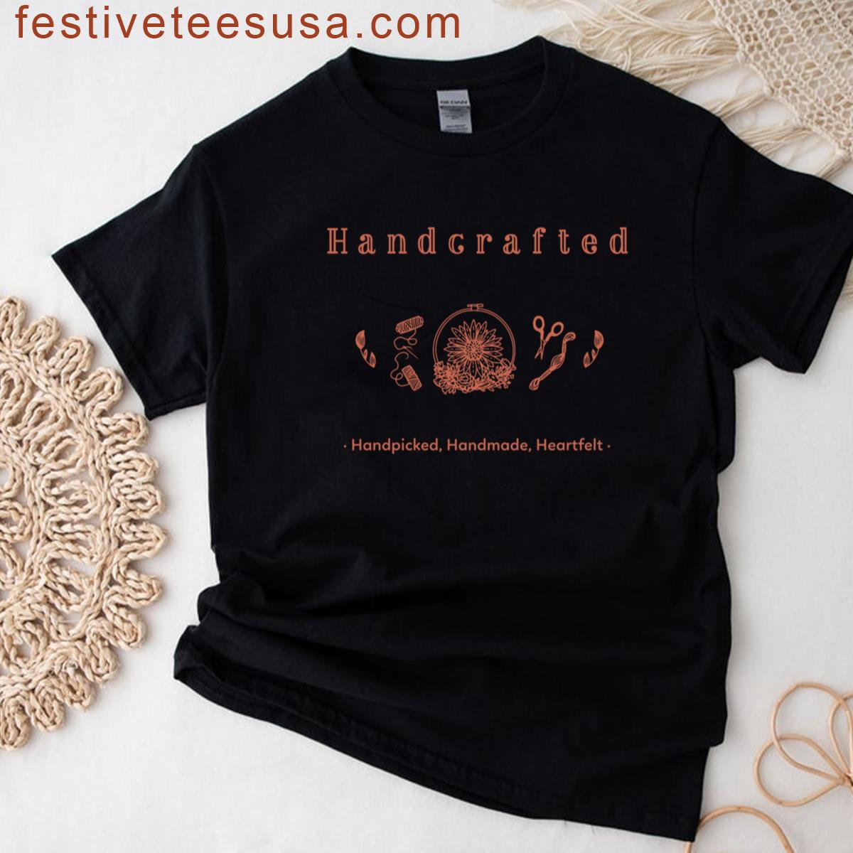 Handcrafted Handpicked Handmade Heartfelt Oversized T-shirt