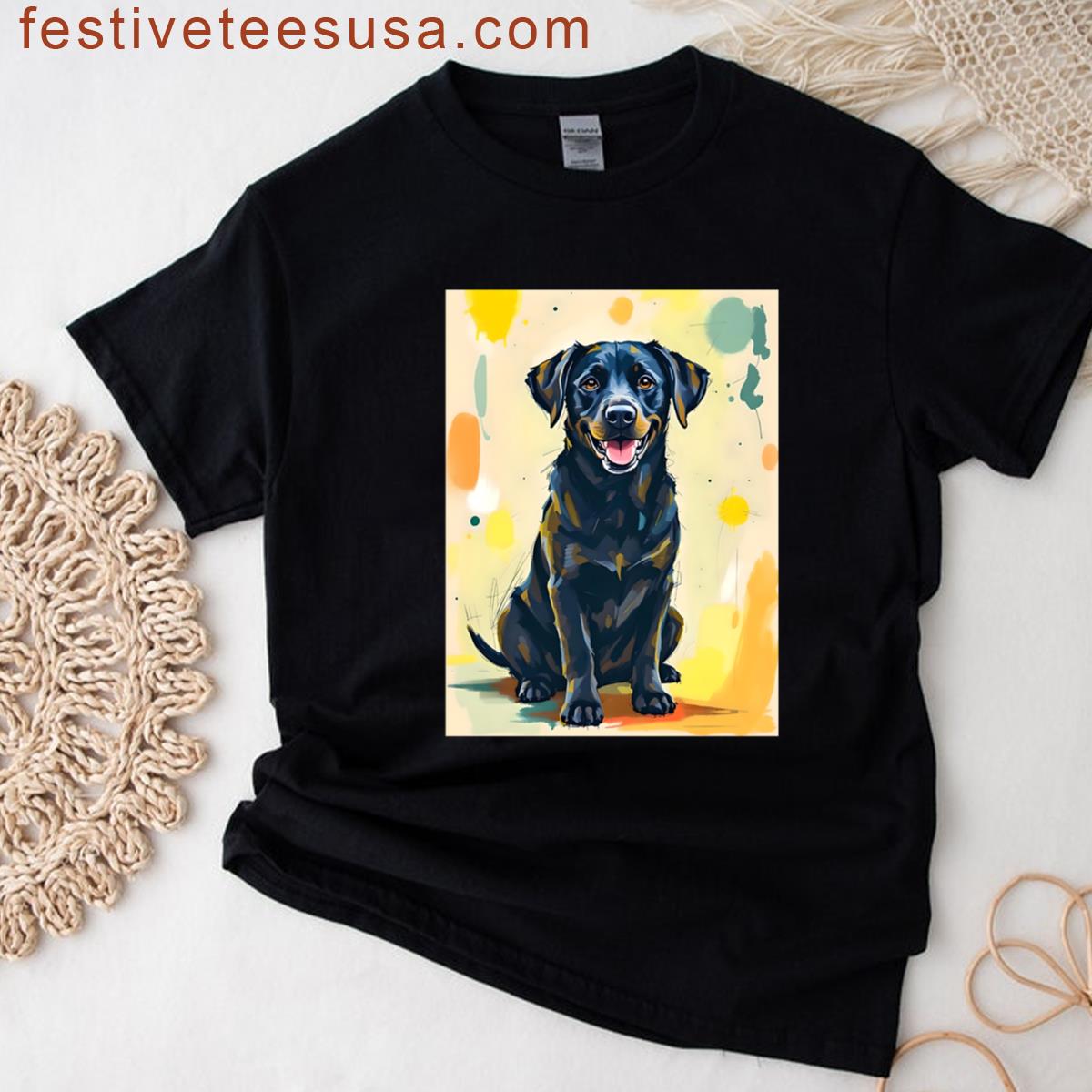 Happy Black Lab Puppy T-shirt