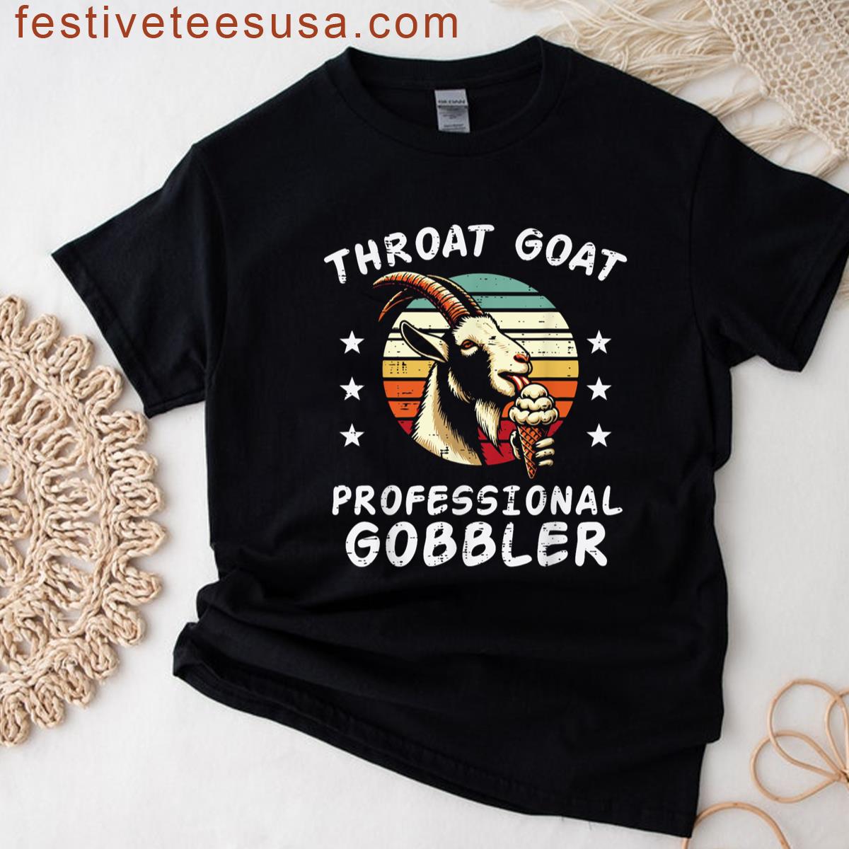 Inappropriate Goat Professional Gobbler Humor Joke Men Women T-shirt