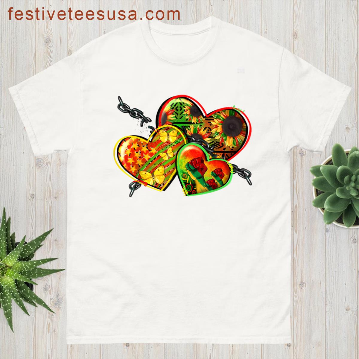 Juneteenth 1865 African American Freedom Black History Month T-shirt