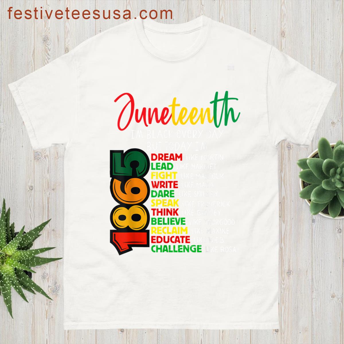 Juneteenth 1865 Im Black Everyday African American Women Men T-shirt