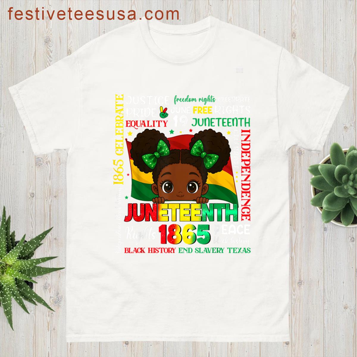 Juneteenth Black History 1865 Black Girls Kid Toddler T-shirt