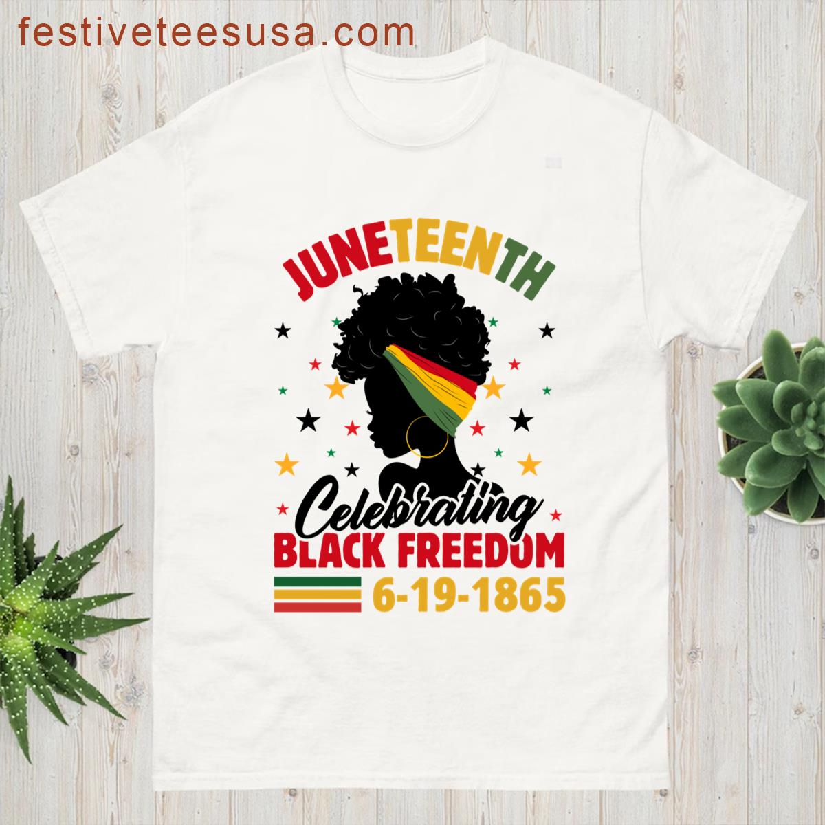 Juneteenth Flag Celebrating Black Freedom Juneteenth 1865 T-shirt