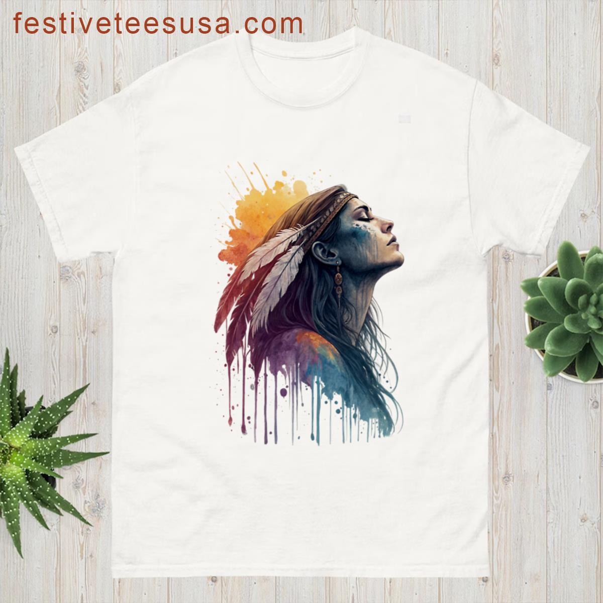 Native American Woman T-shirt