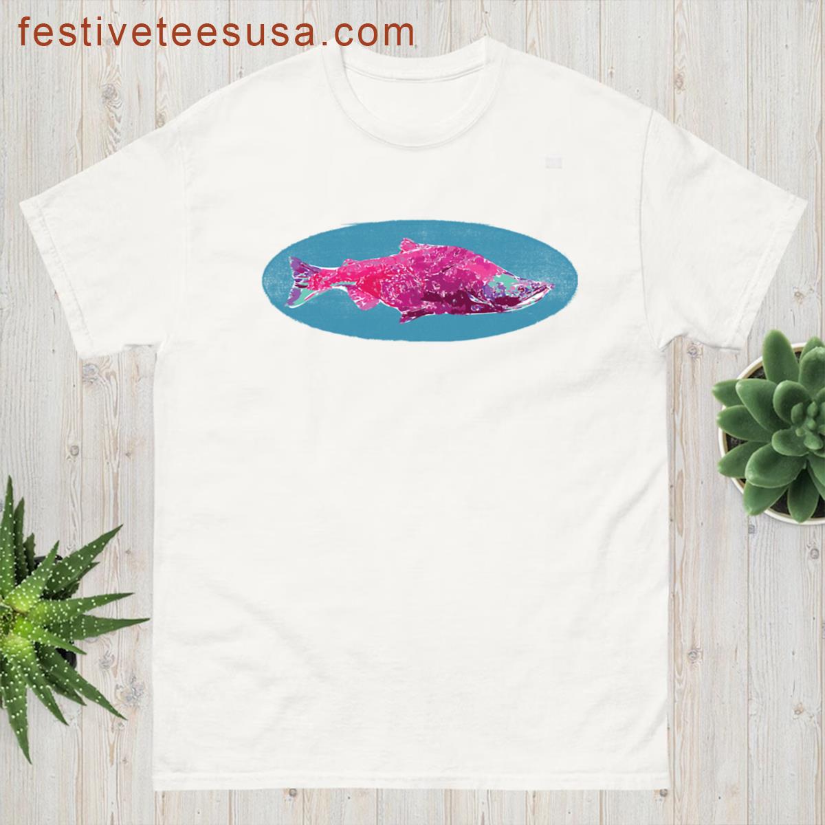 Neon Sockeye Salmon T-shirt