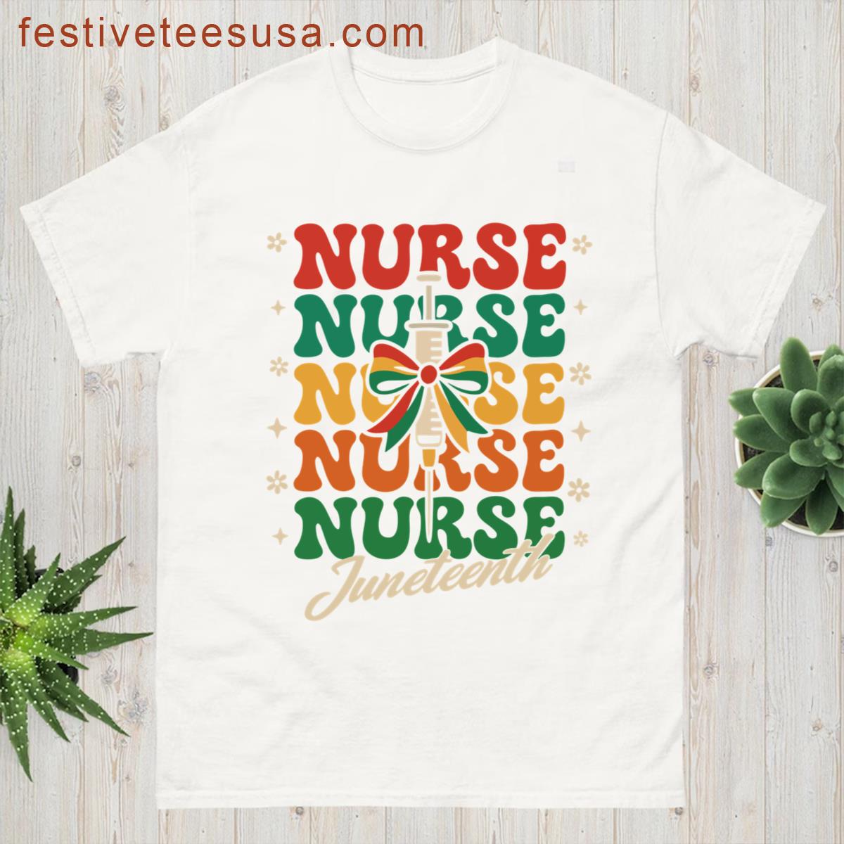 Nurse Juneteenth Pride For Healthcare Heroes T-shirt