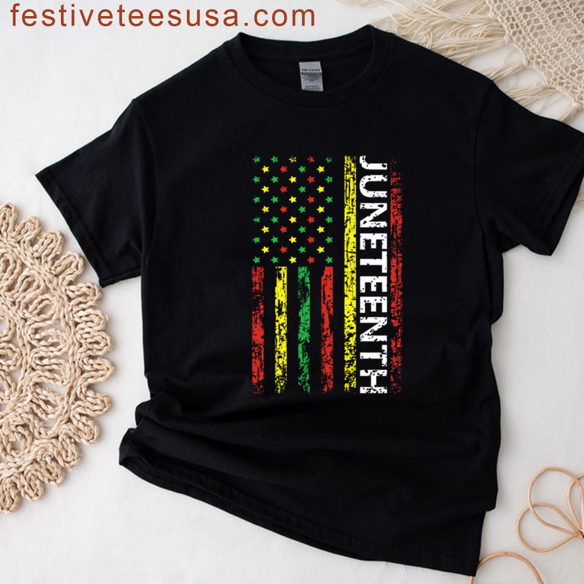 Juneteenth Color Flag T-shirt