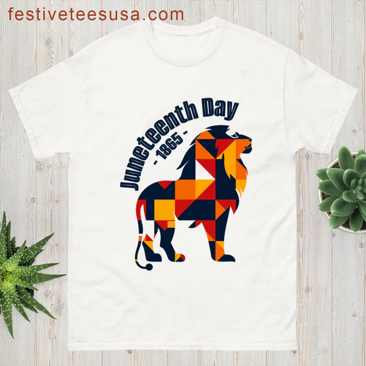 Juneteenth Day Proud Lion 1865 T-shirt