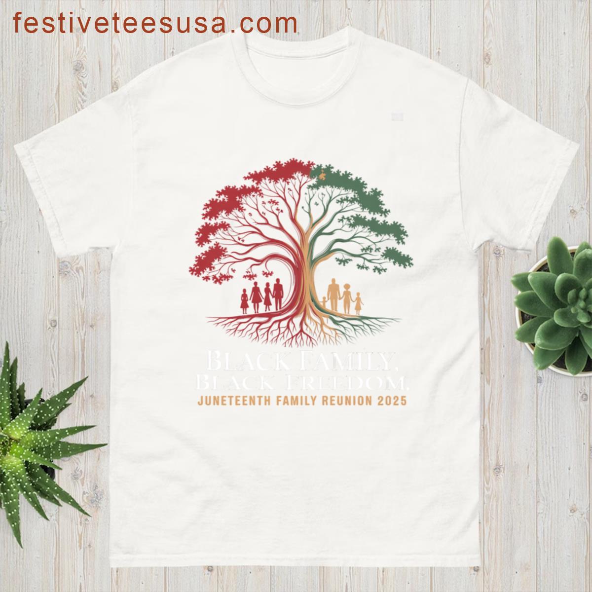 Juneteenth Family Reunion 2025 Freedom Unity Black Women Men T-shirt