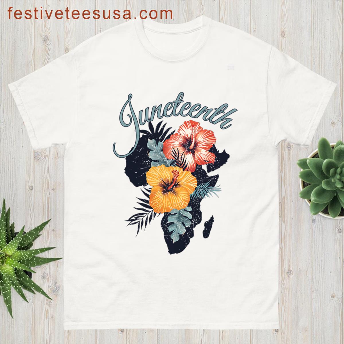 Juneteenth Flower Africa Flowers T-shirt