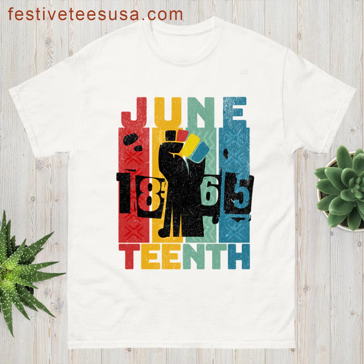 Juneteenth Freedom Symbol Fist 1865 Vintage T-shirt