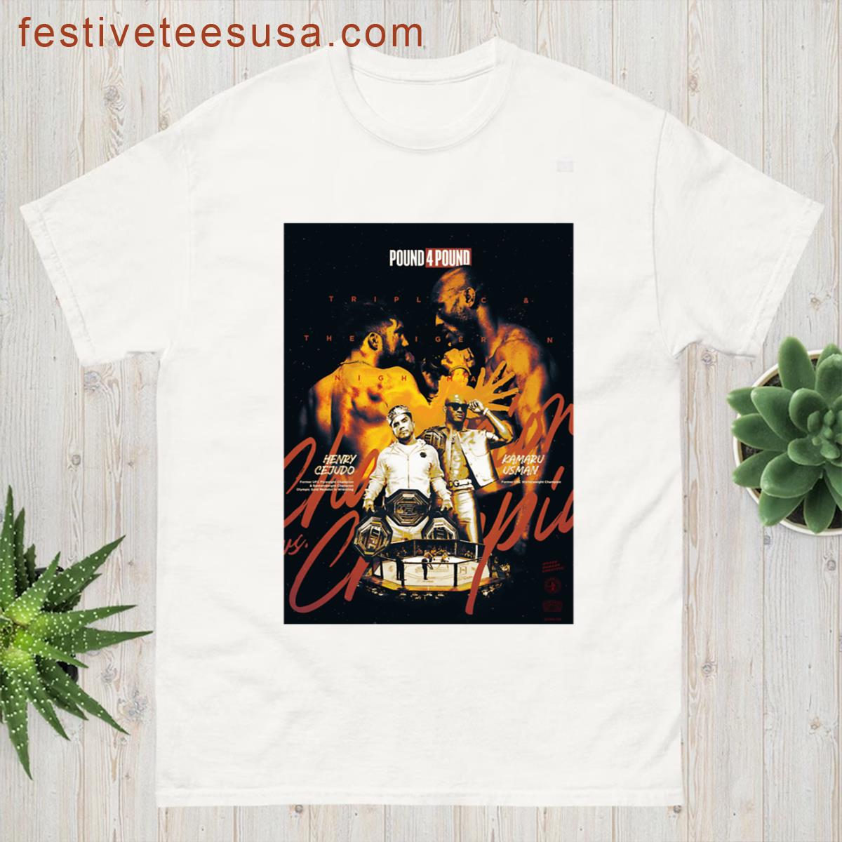 Kamaru Usman Henry Cejudo Ufc Pound 4 Pound Podcast Oversized T-shirt