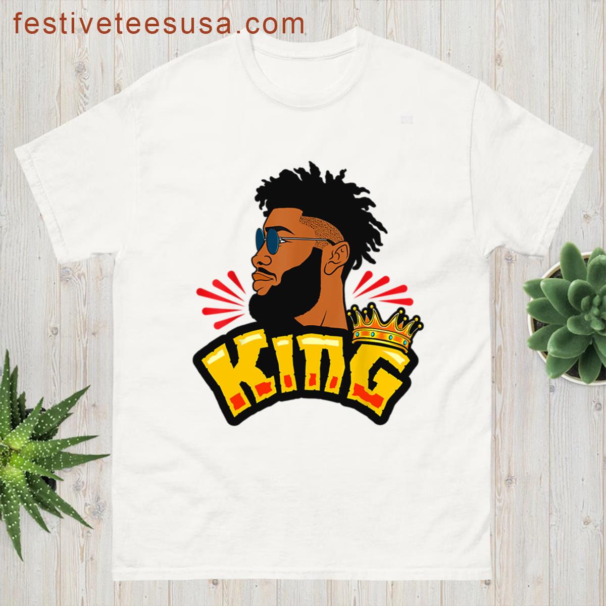 King Juneteenth Independence Freedom Day Oversized T-shirt