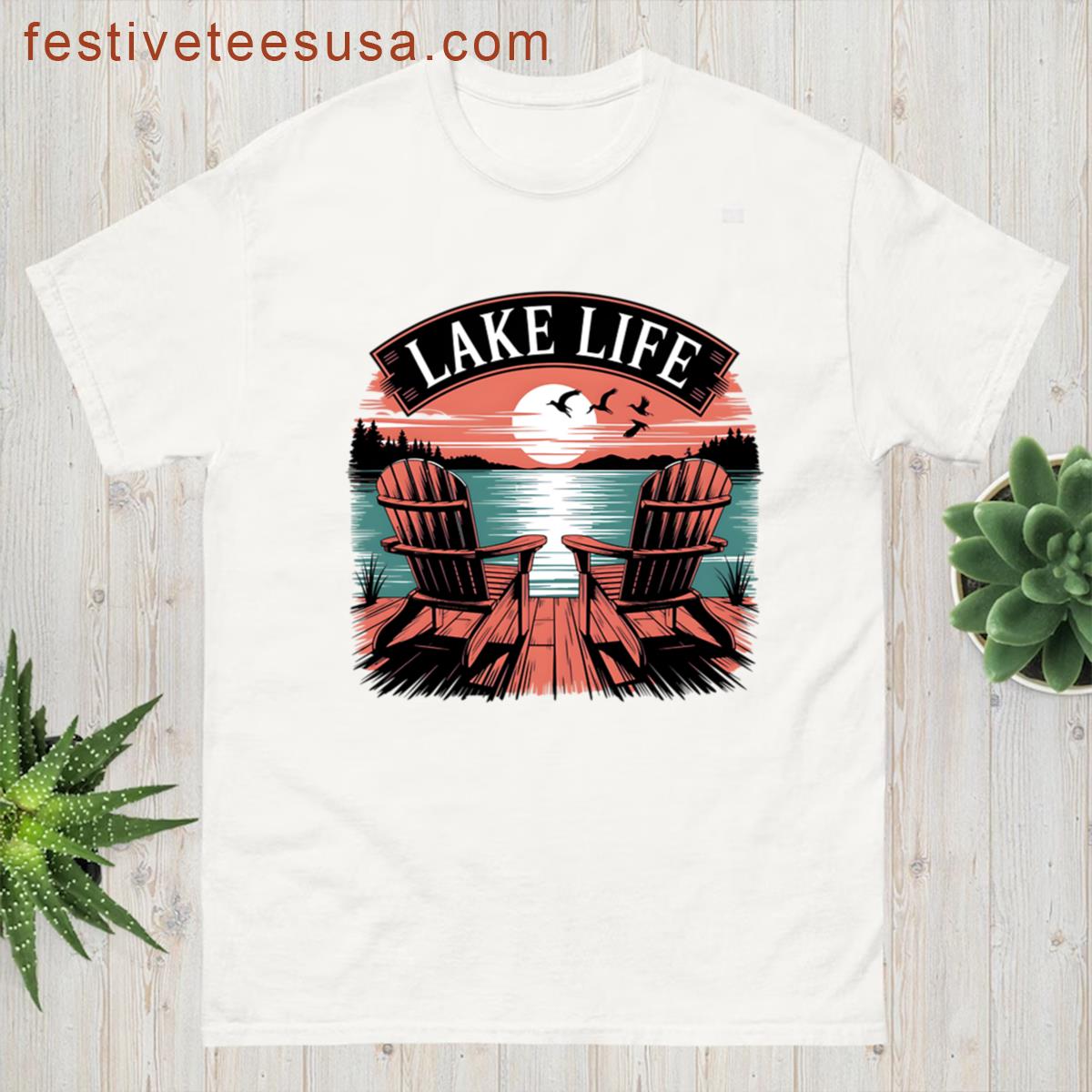 Lake Life Fitted Scoop T-shirt