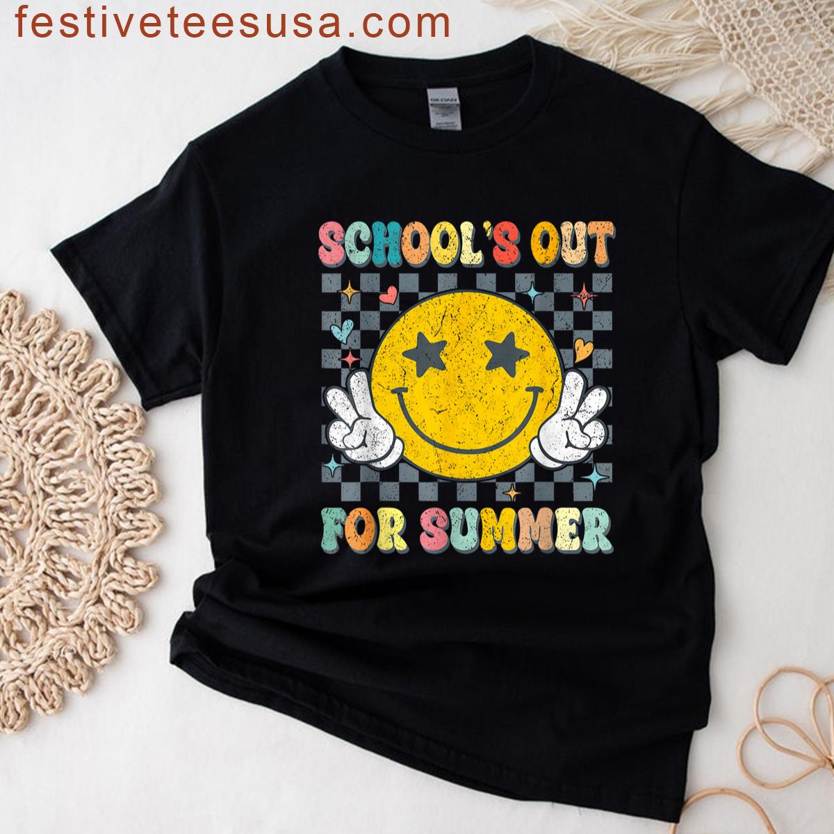 Last Day Of School Schools Out For Summer Teacher T-shirt