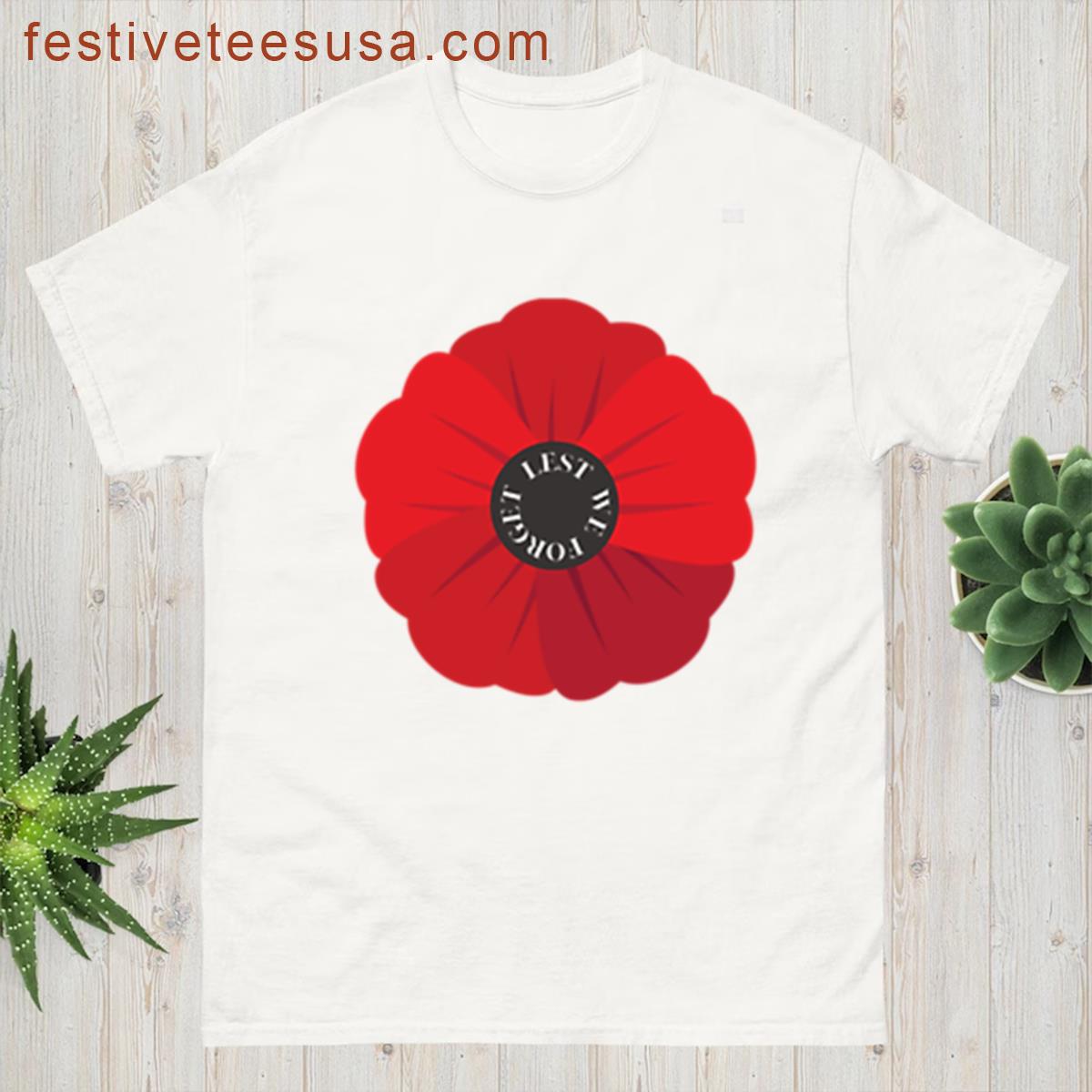 Lest We Forget Poppy Oversized T-shirt