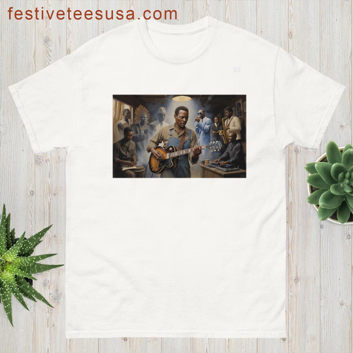 Music Of The Ancestors Jazz Funk Soul Hip Hop Blues T-shirt