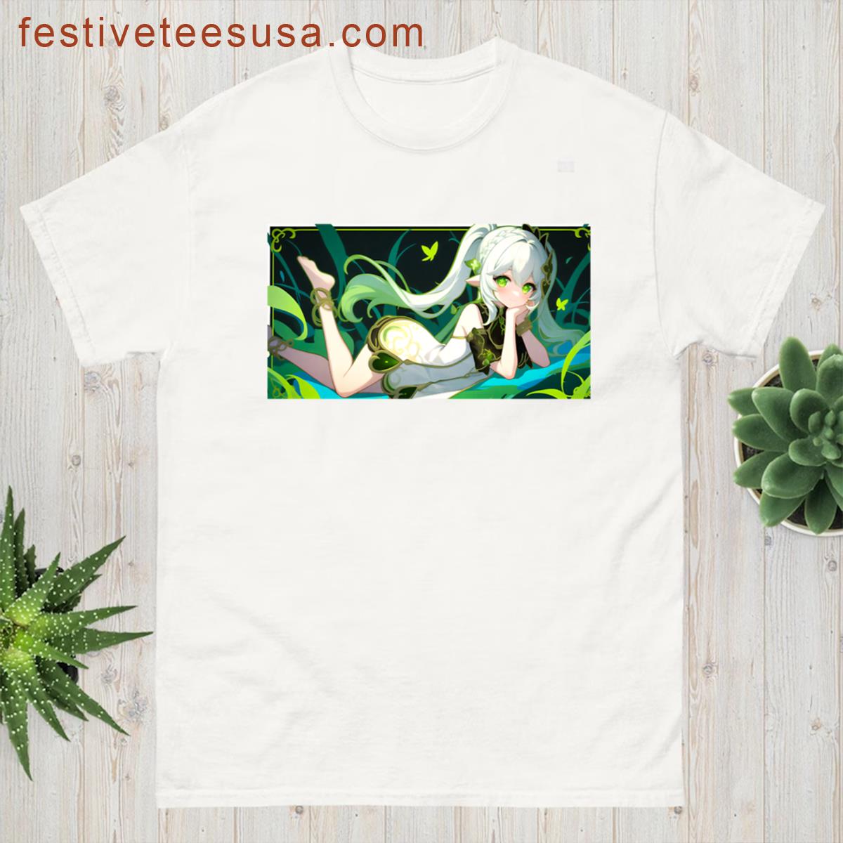Nahida Genshin Impact Dendro Archon Deskmat T-shirt