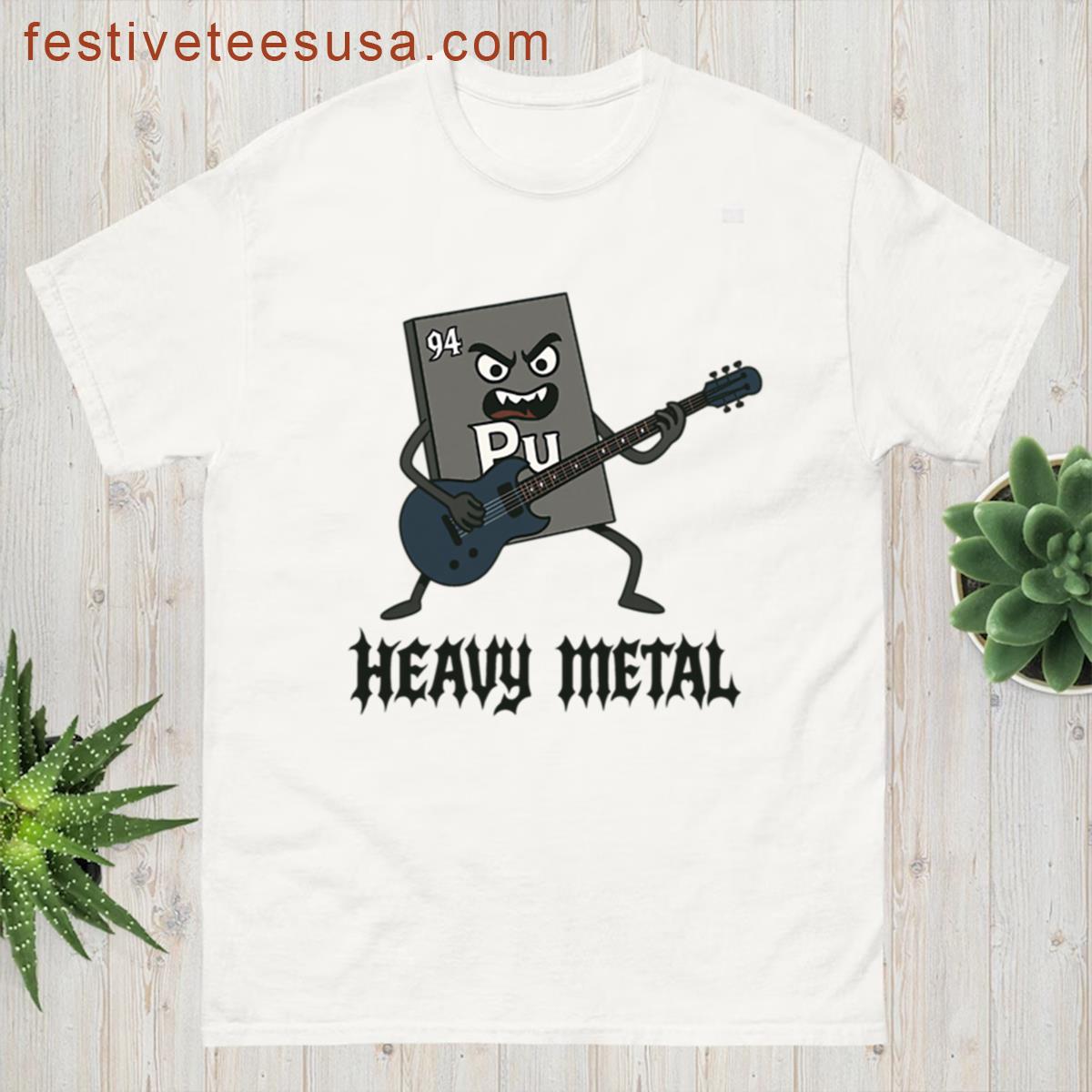 Periodic Table Plutonium As A Heavy Metal Band T-shirt