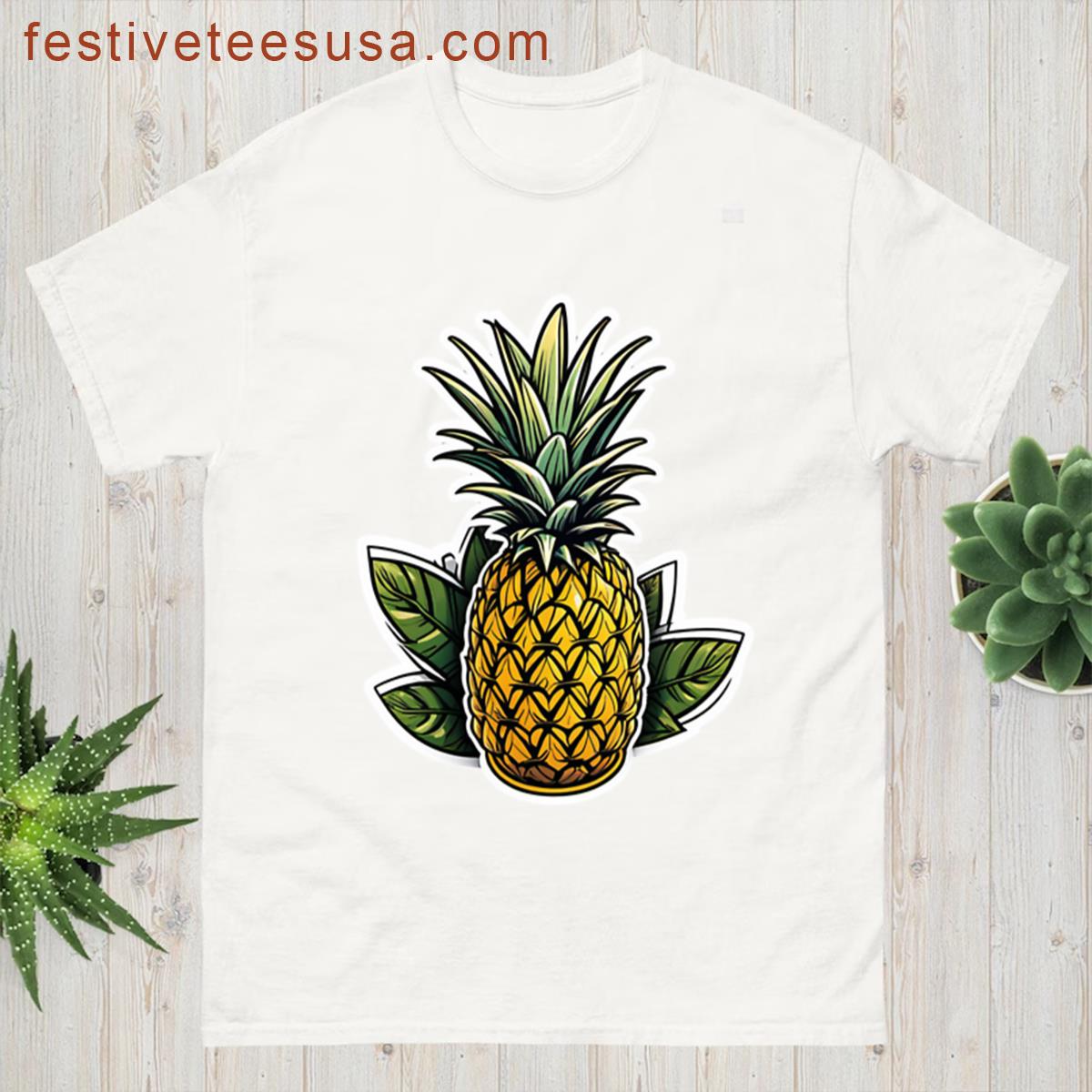 Pineapple Sticker T-shirt