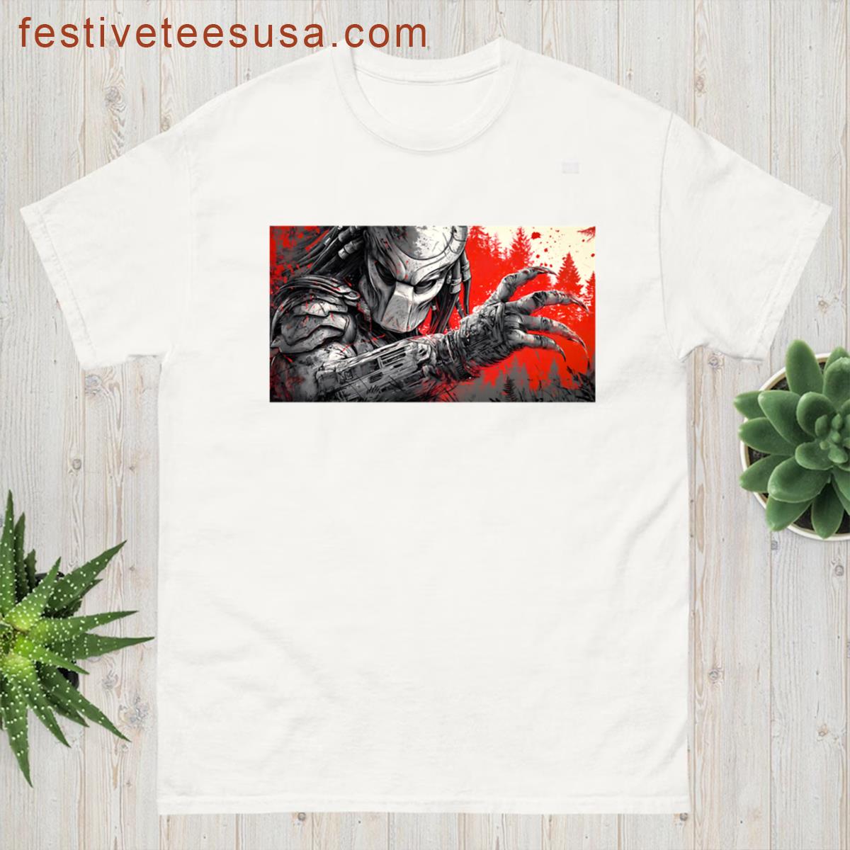 Predator Yautja Jungle Hunter Deskmat T-shirt