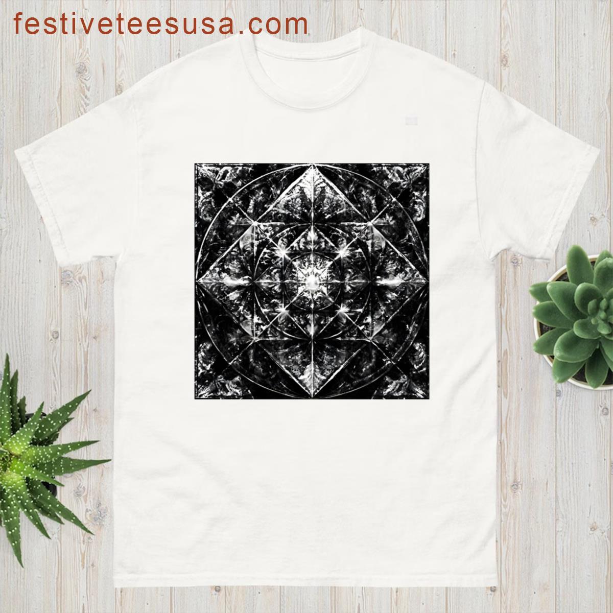 Radiant Core Geometric Surge Oversized T-shirt