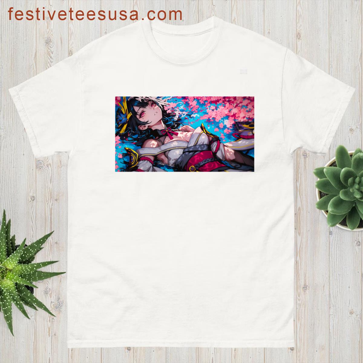 Raiden Shogun Genshin Impact Electro Archon Deskmat T-shirt