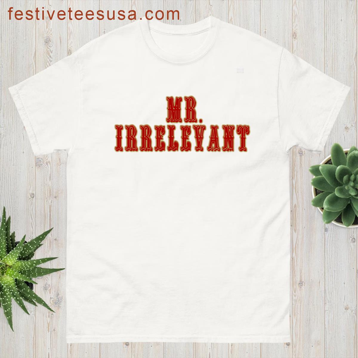 Red Gold Irrelevant T-shirt