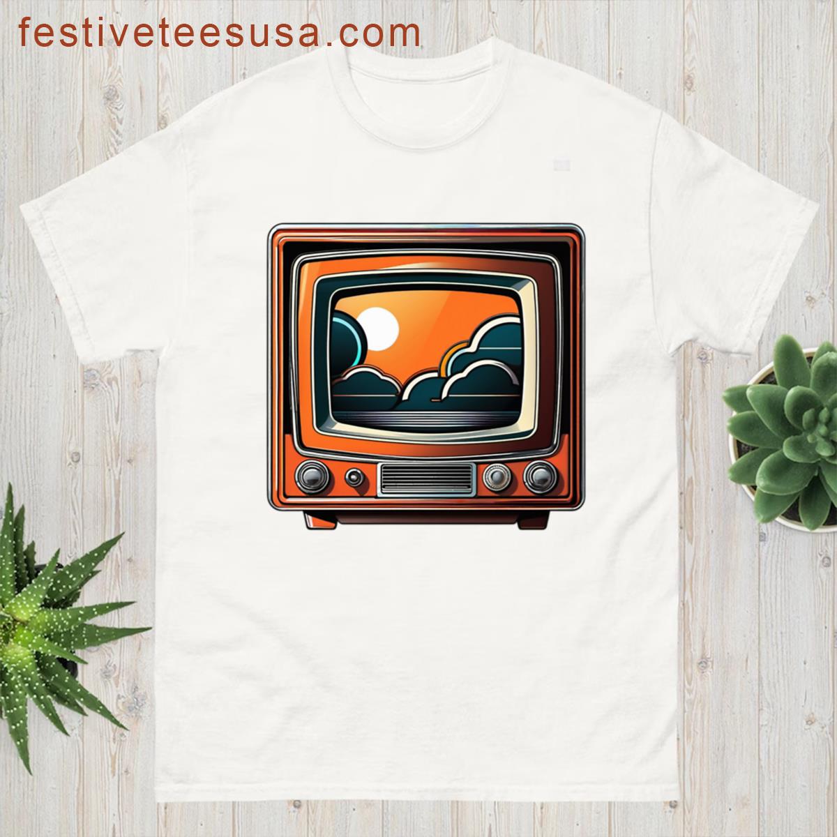 Retro Futuristic Detailed Digital Sticker Oversized T-shirt