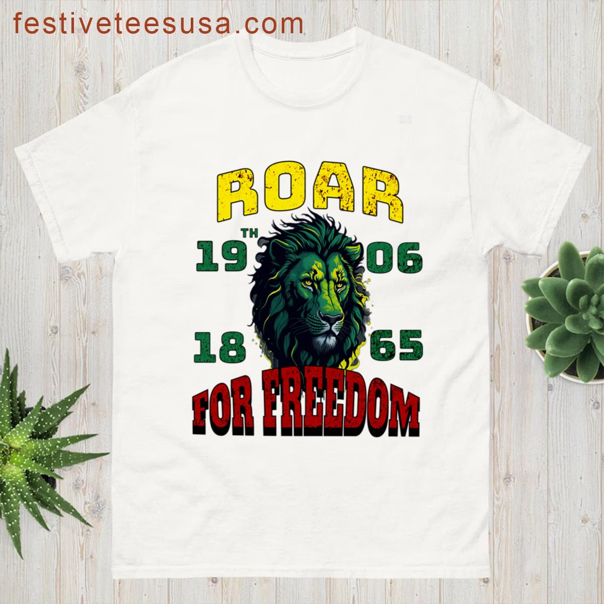 Roar For Freedom Juneteenth Oversized T-shirt