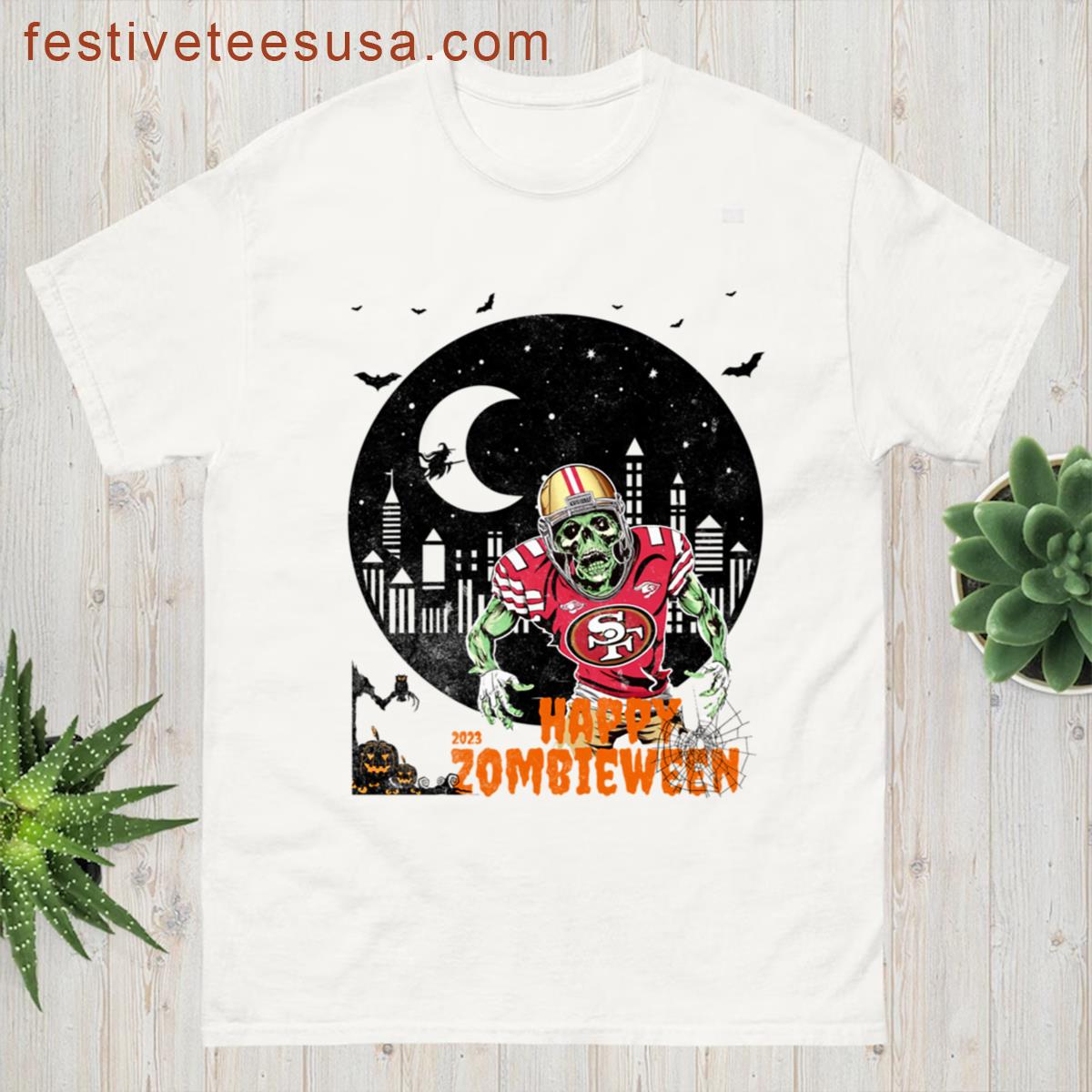San Francisco 49er Zombie Halloween T-shirt