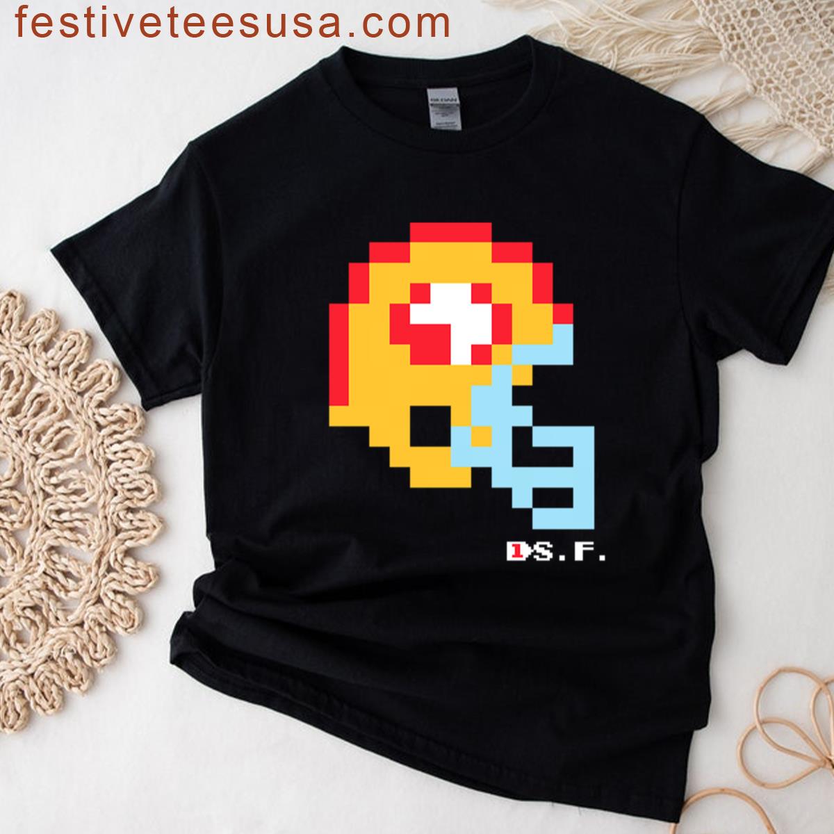 Sf Helmet Tecmo Bowl T-shirt
