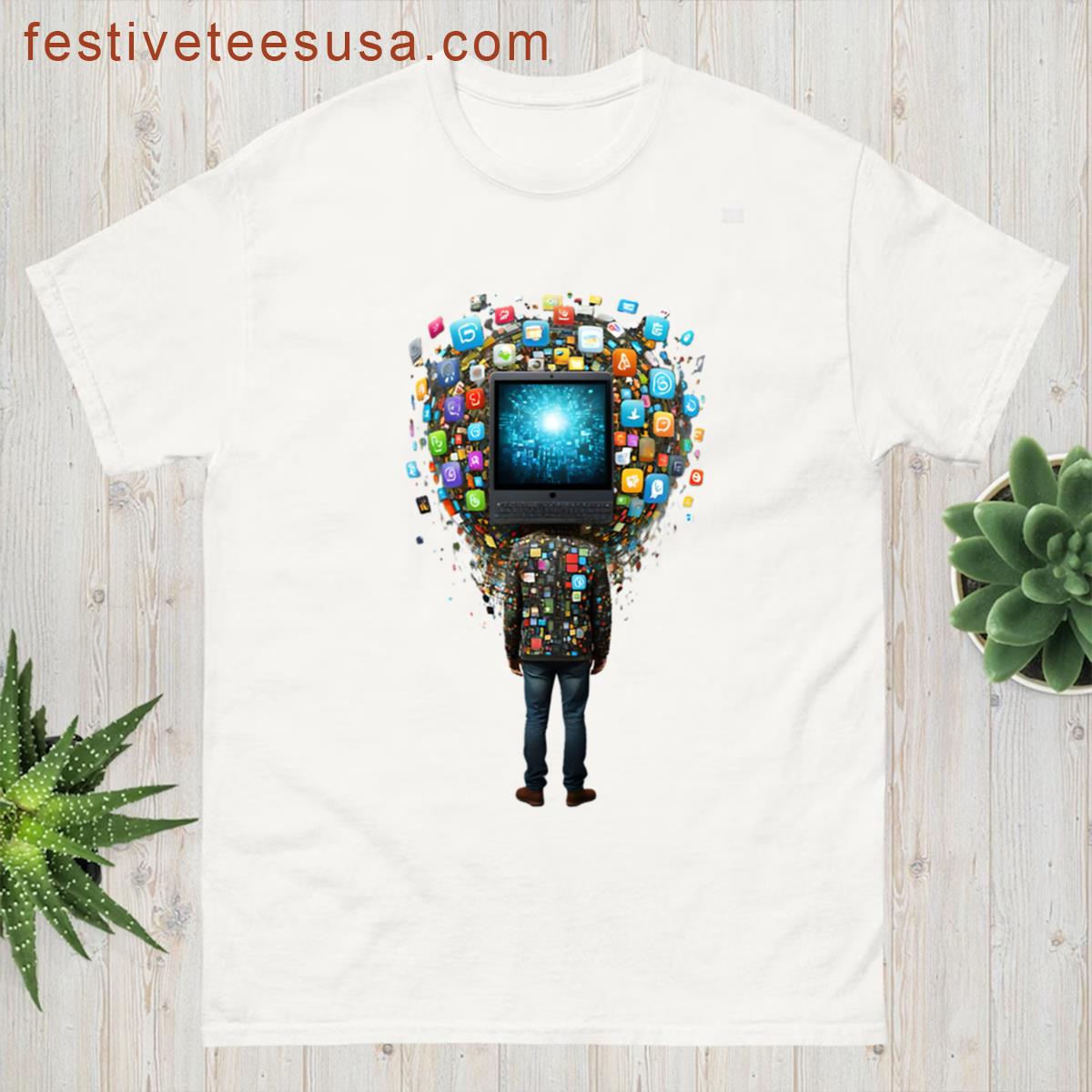 Tech Head App Man T-shirt
