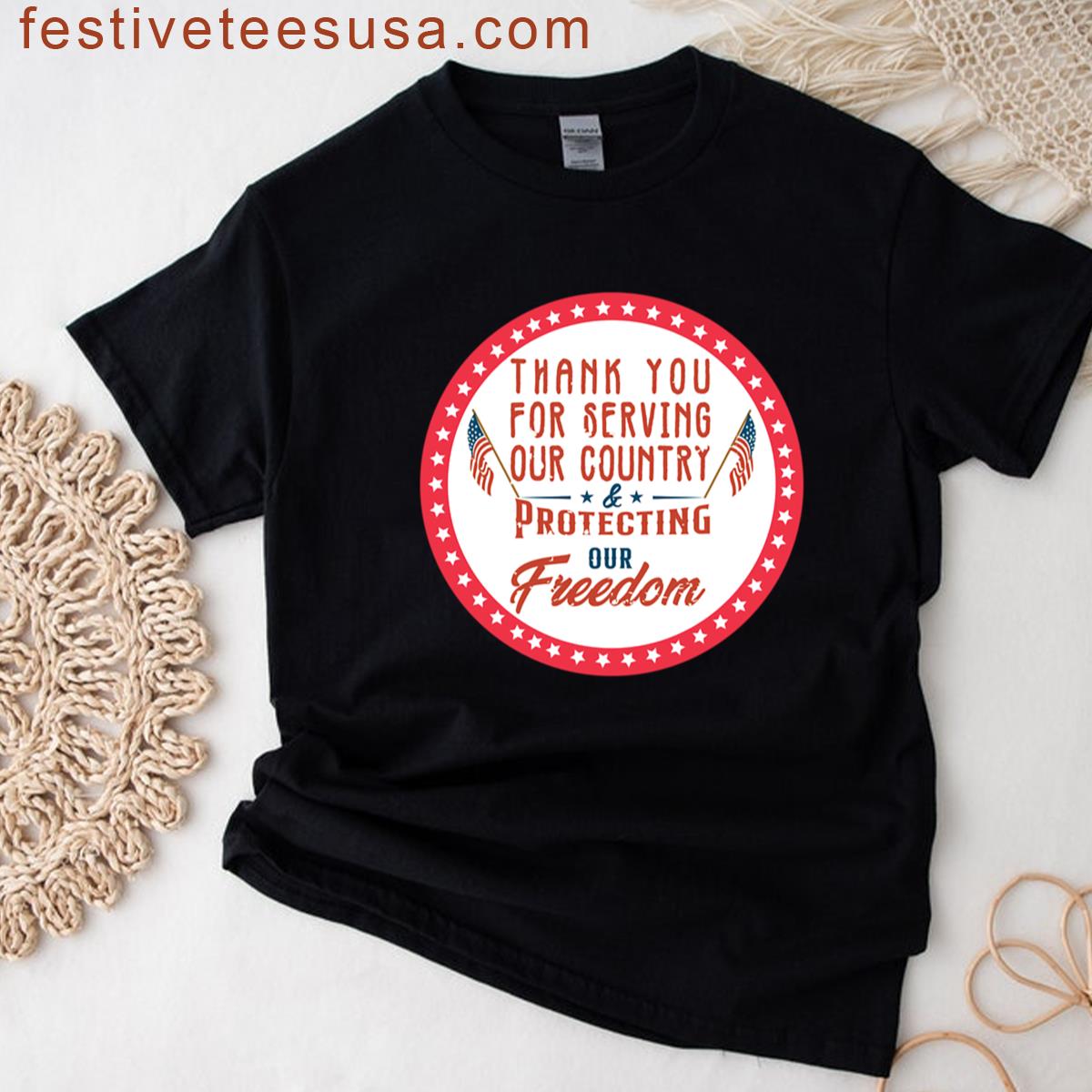 Thank You Veterans Oversized T-shirt