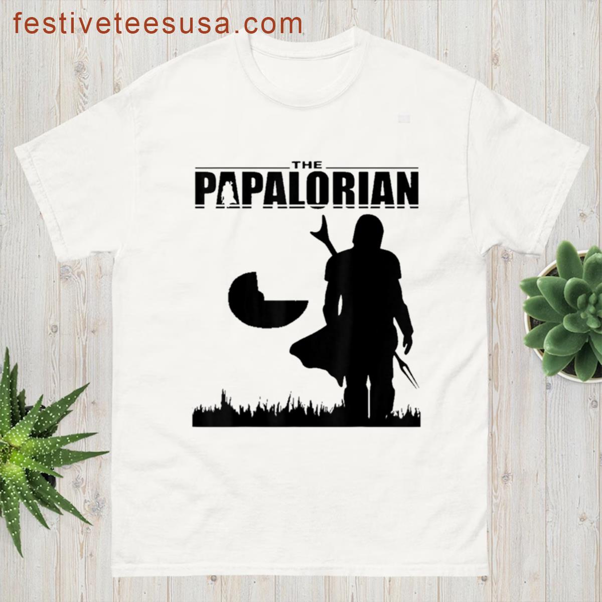 The Papalorian Dadalorian Funny Fathers Day Costume Oversized T-shirt