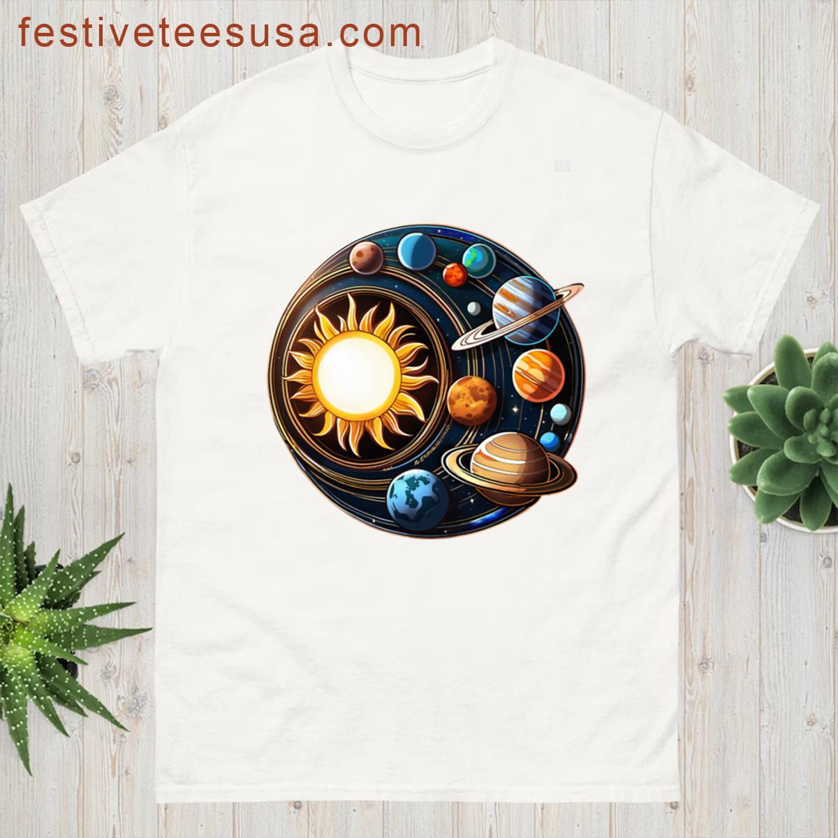 The Solar System Oversized T-shirt