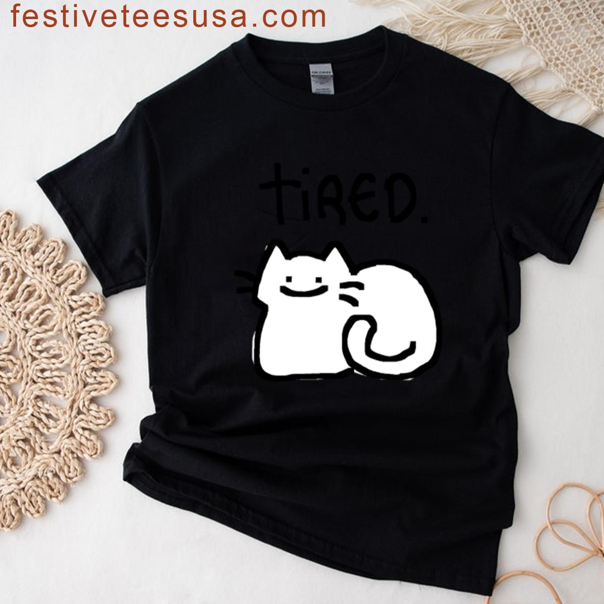 Tired Cat T-shirt