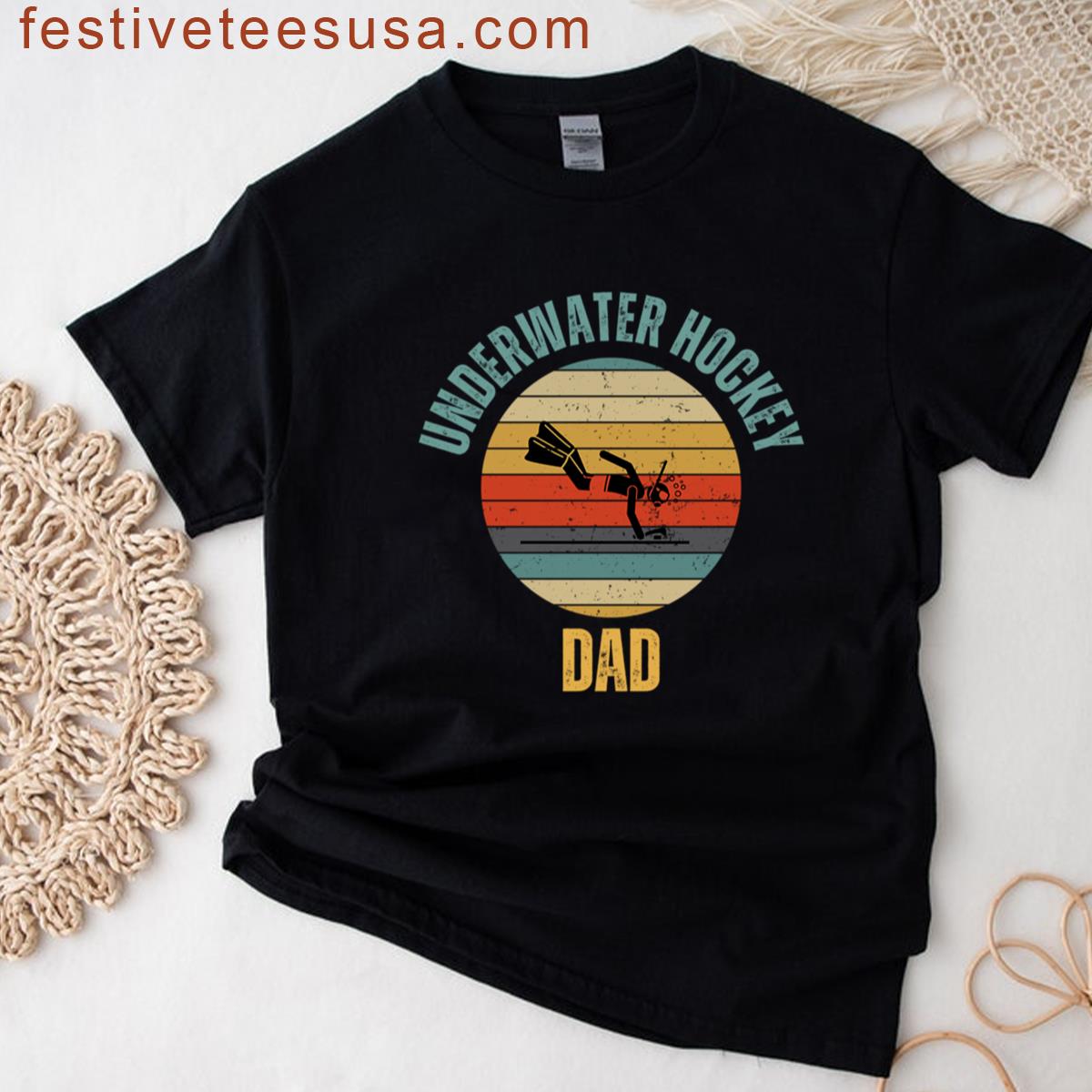 Underwater Hockey Dad Active T-shirt