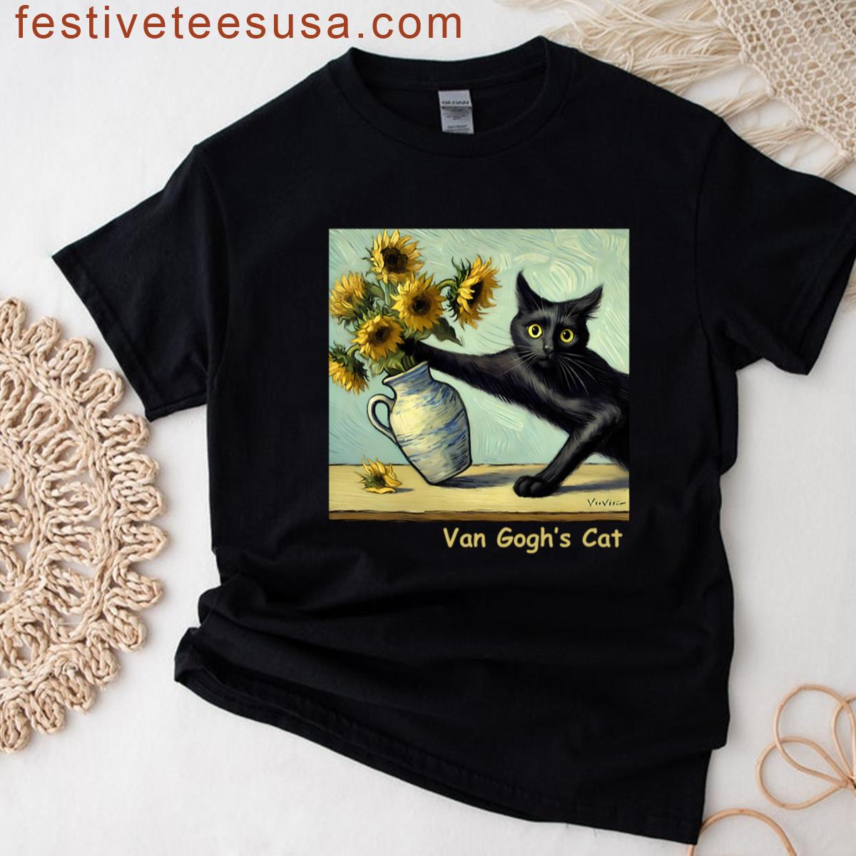 Van Goghs Cat T-shirt