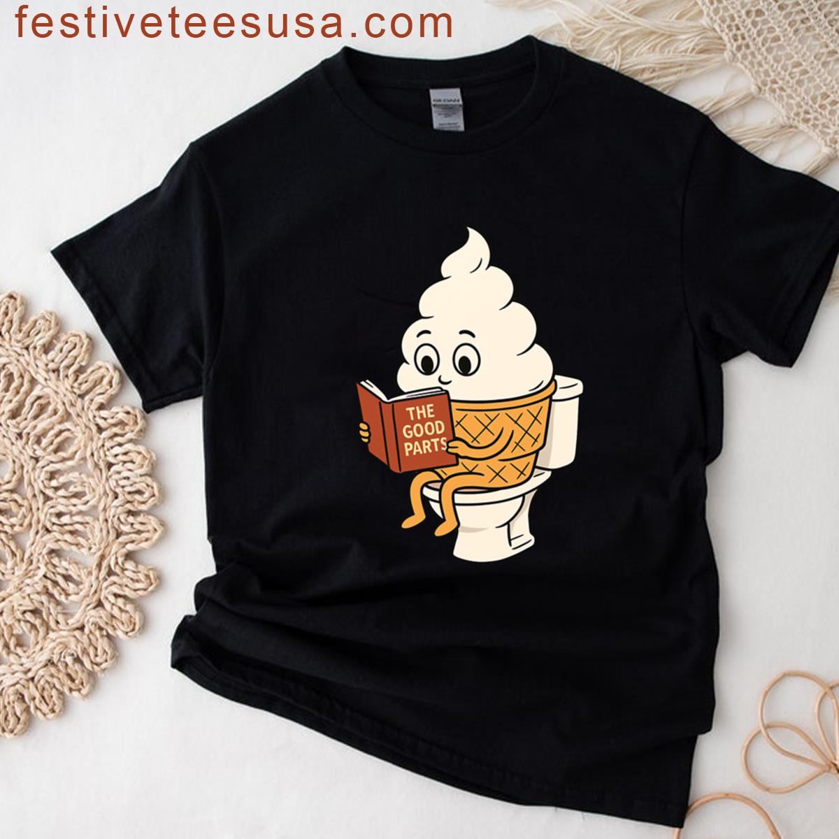 Vanilla Js On The Throne The Good Parts Bathroom Reader T-shirt
