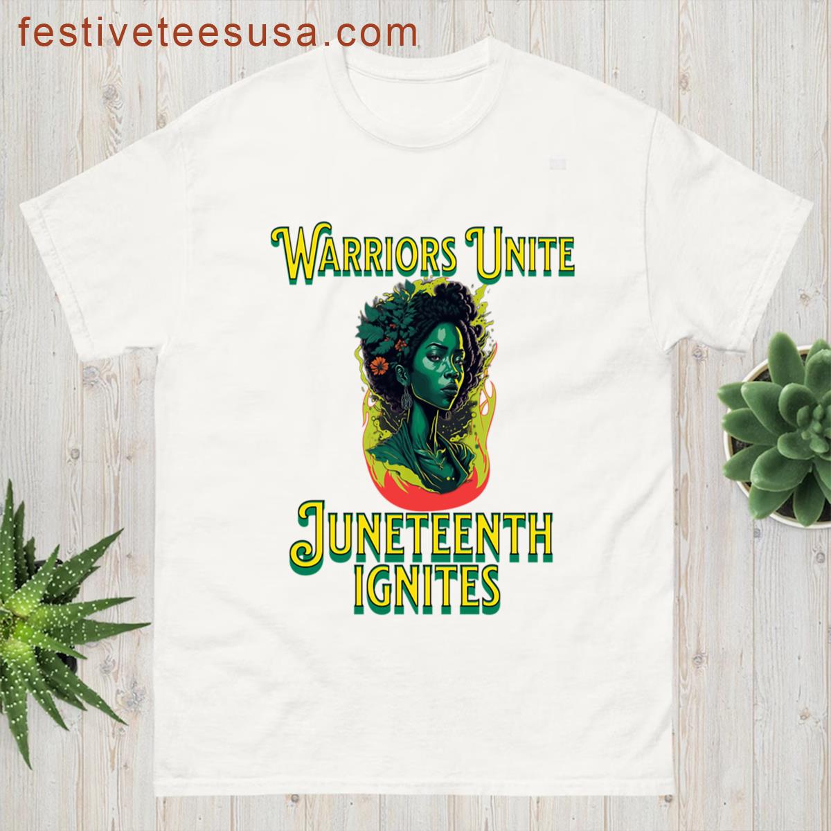 Warriors Unite Juneteenth Ignites Juneteenth T-shirt