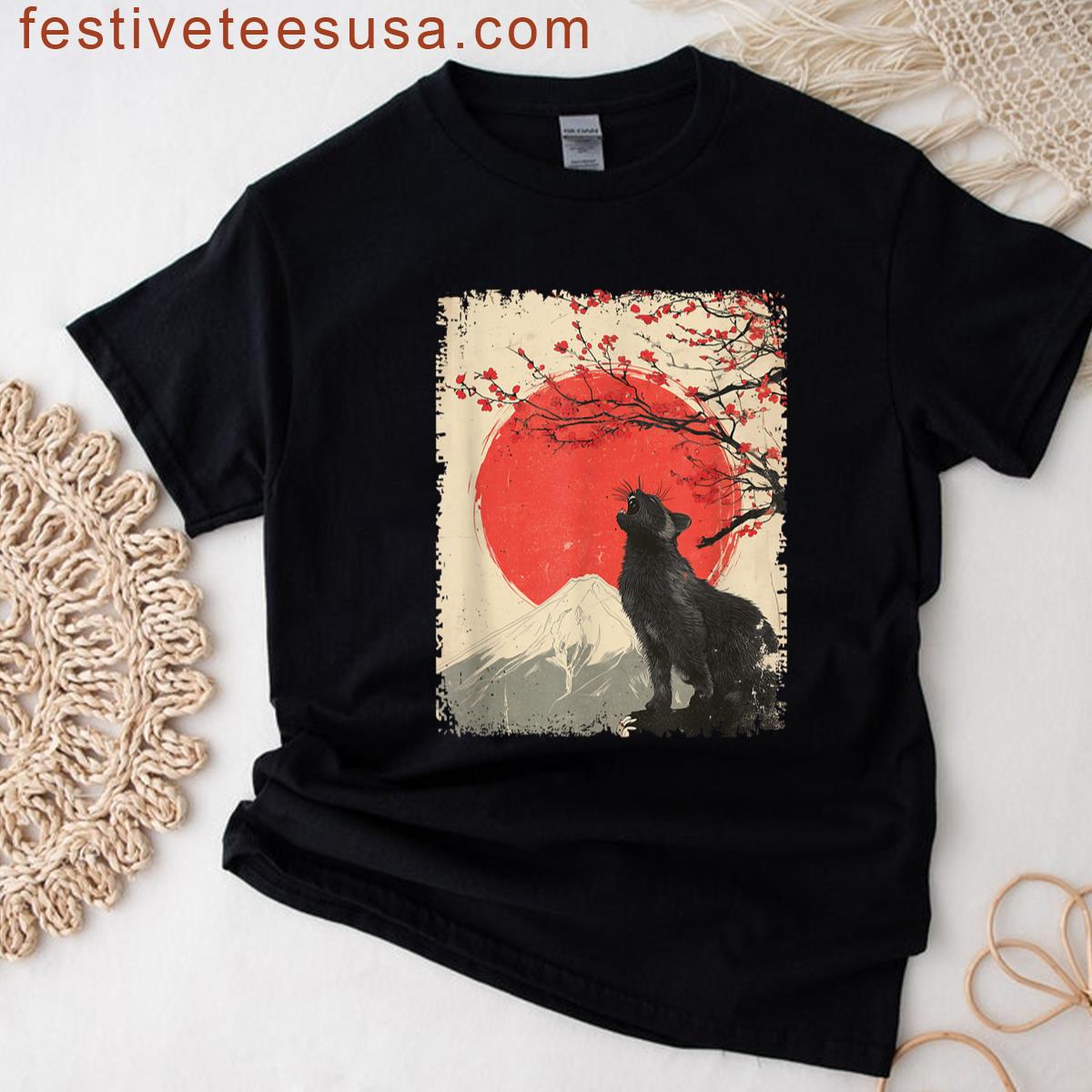 Japanese Cat T-shirt