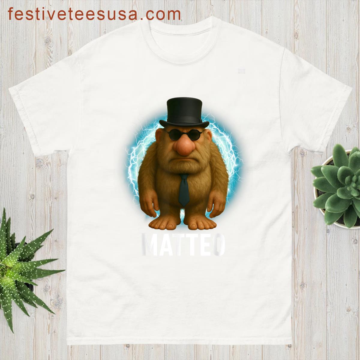 Matteo Mateo Italian Brainrot Meme Viral T-shirt