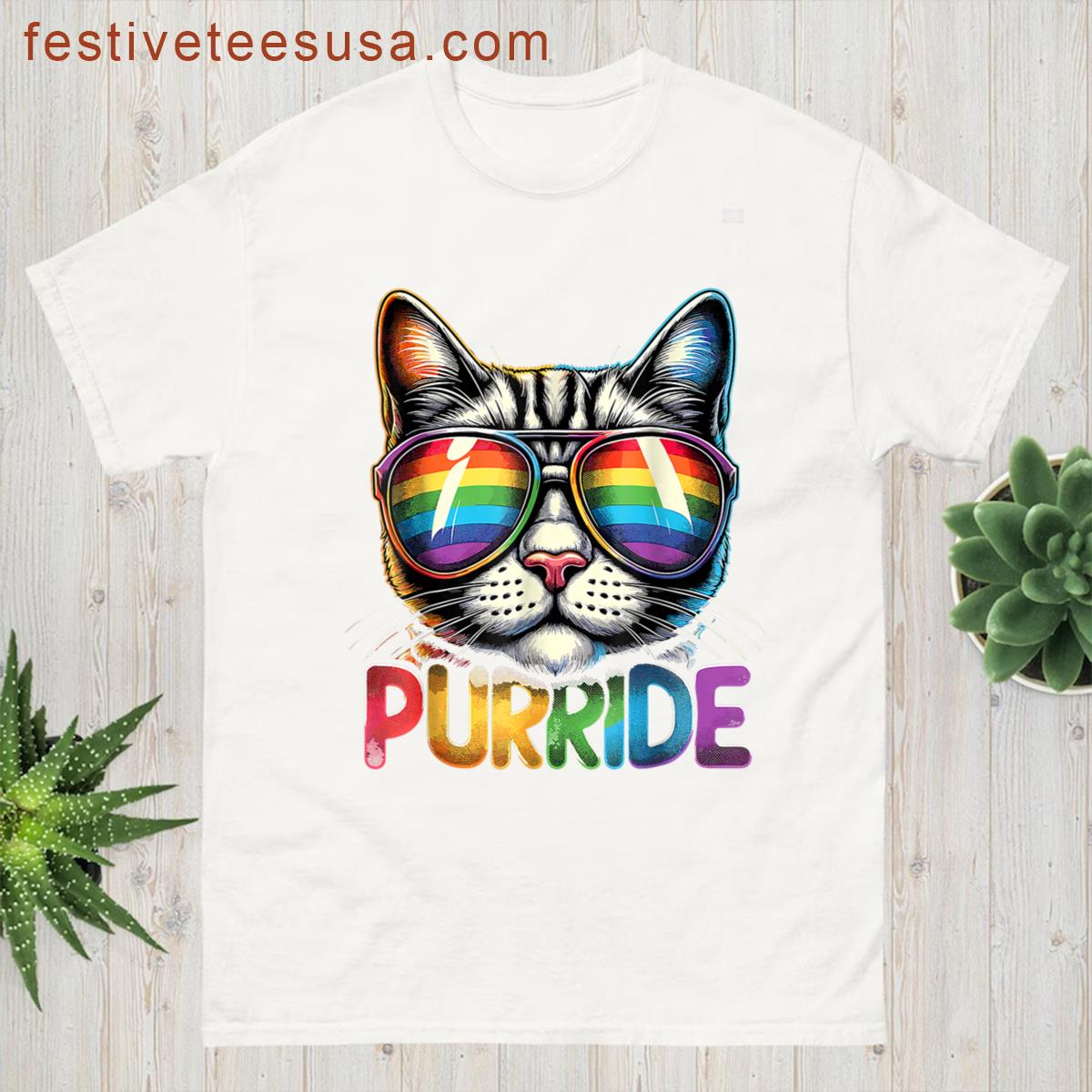Rainbow Sunglasses Lgbtq Lgbt T-shirt