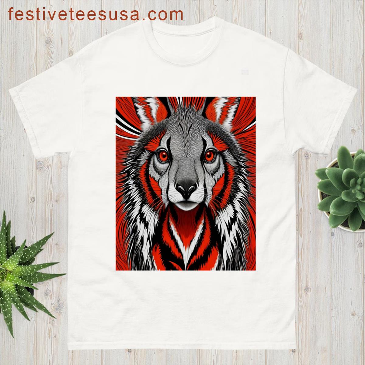 Red Kangaroo The Outback Graphic T-shirt