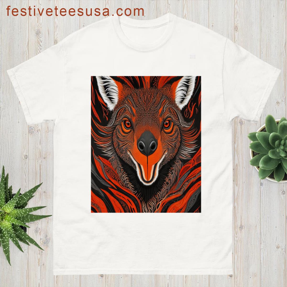 Scarlet Kangaroo Outback Graphic T-shirt