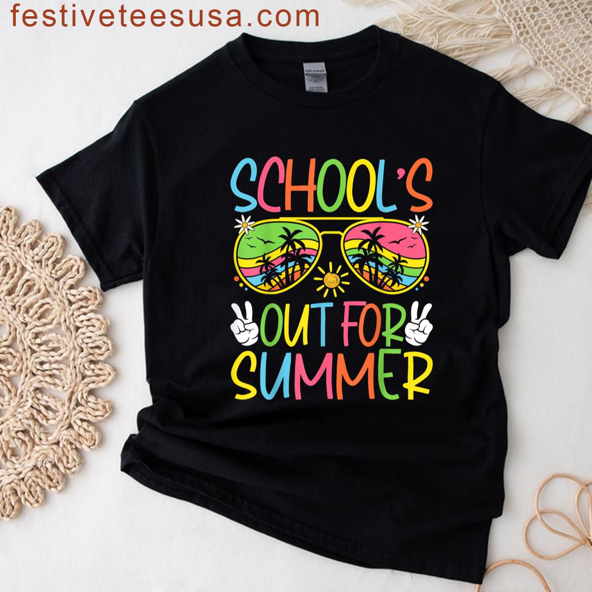 Schools Out For Summer Last Day Of School Teacher T-shirt