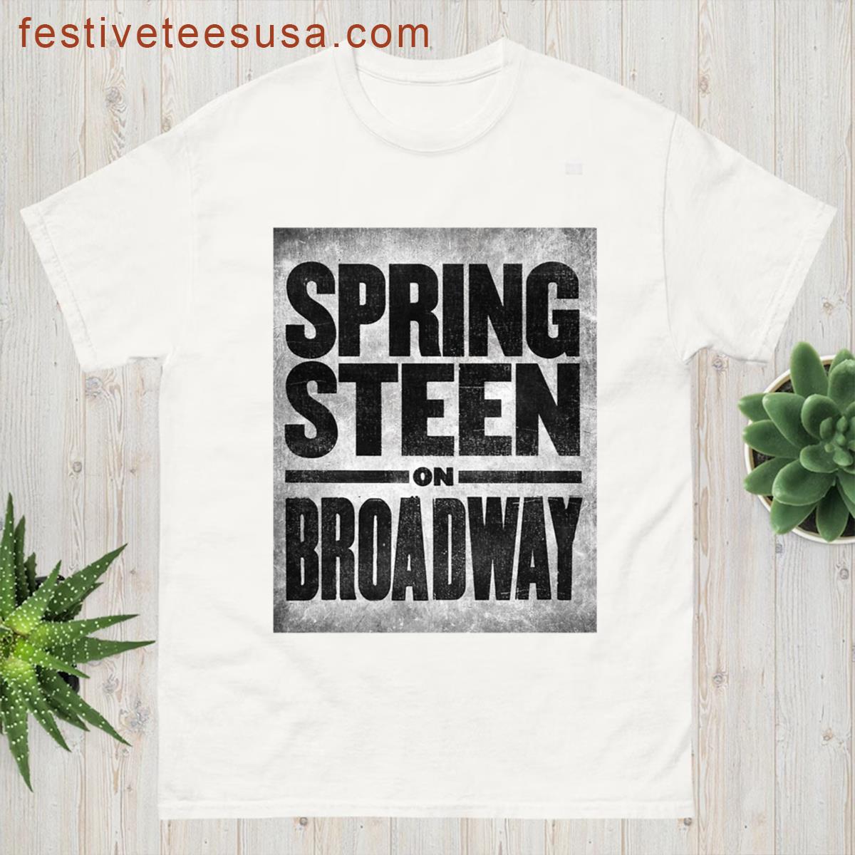 Springsteen On Broadway Walter Kerr Theater T-shirt